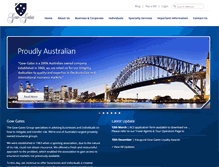 Tablet Screenshot of gowgates.com.au